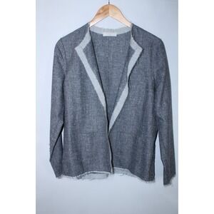 Antonelli Firenze Women's IT Size 44 Gray Open Front Wool Blend Cardigan